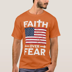 Camiseta Christian Faith Sobre o Medo Dar Ideia Design