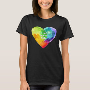 Camiseta Christian Gear for Women Love Nunca falha na Bíbli