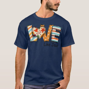 Camiseta Christian Gift Cheetah Leopard Amor Como Jesus Tha