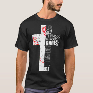 Camiseta Christian Gifts Boys Baseball Religerian Verse Cro