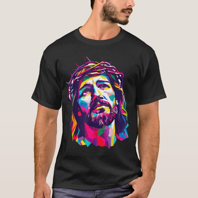 Camiseta Christian God Christus Religious Believe Blessed F (Frente)