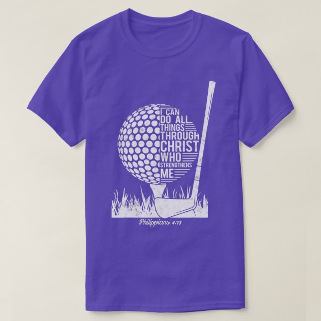Camiseta Christian Golf Plyer Eu Posso Fazer Todas As Coisa (Frente do Design)