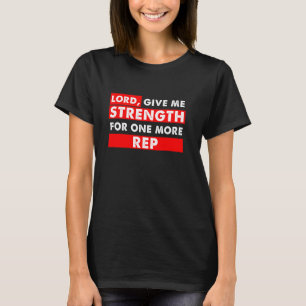 Camiseta Christian Gym Lover Lord me dê força para um