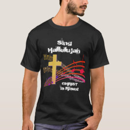 Camiseta Christian HALLELUJAH CRISTO RISEN Páscoa