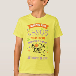 Camiseta Christian Halloween FOCUS JESUS Hocus Pocus Kids