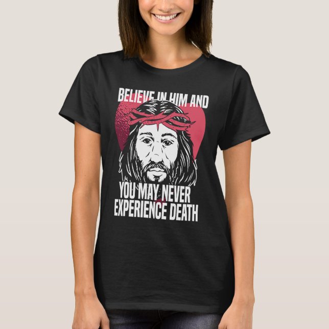 Camiseta Christian Heart Jesus  Catholic Bible Religion Chr (Frente)