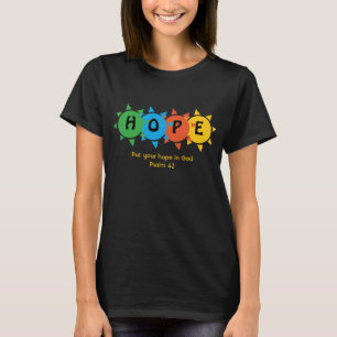 Camiseta Christian HOPE EM DEUS Salm 42 PERSONALIZADO