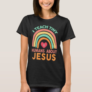 Camiseta Christian I Ensina Humanos Pequenos Sobre Jesus Re