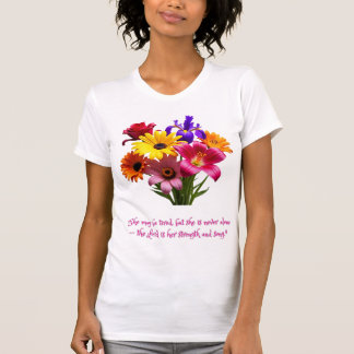 Camiseta Christian Inspirational Floral Mother T-Shirt