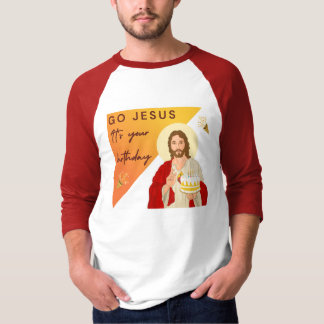 Camiseta Christian Jesus Birthday Natal Raglan