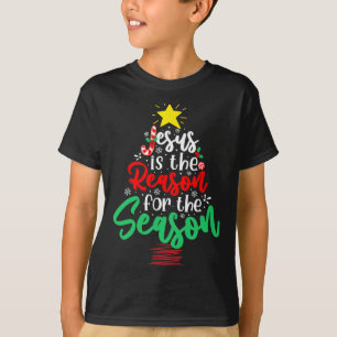 Camiseta Christian Jesus É A Razão Da Árvore De Natal