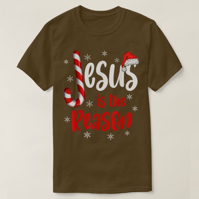 Camiseta Christian Jesus É A Razão Da Religião Da Caneta (Frente do Design)