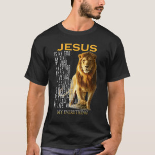 Camiseta Christian Jesus É Meu Deus Rei Meu Senhor Meu Salv