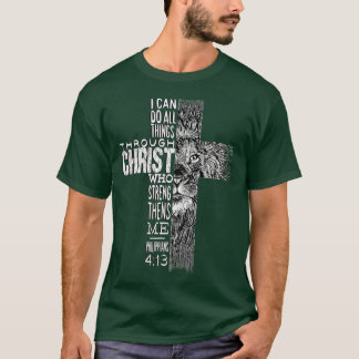 Camiseta Christian Jesus Leão de Tribo Judah Cross Lion de