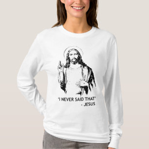 Camiseta Christian Jesus Religião Eu Nunca Disse Que