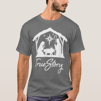 Camiseta Christian Jesus Verdadeira História Natividade Fel
