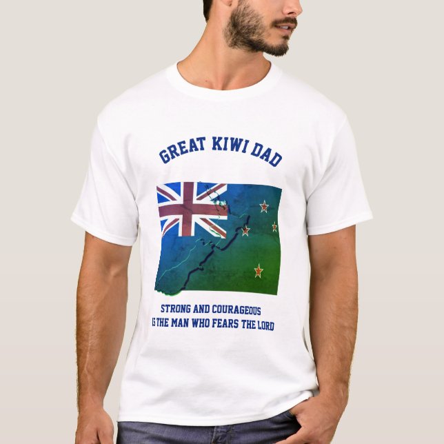 Camiseta Christian KIWI NEW ZEALAND PAI (Frente)
