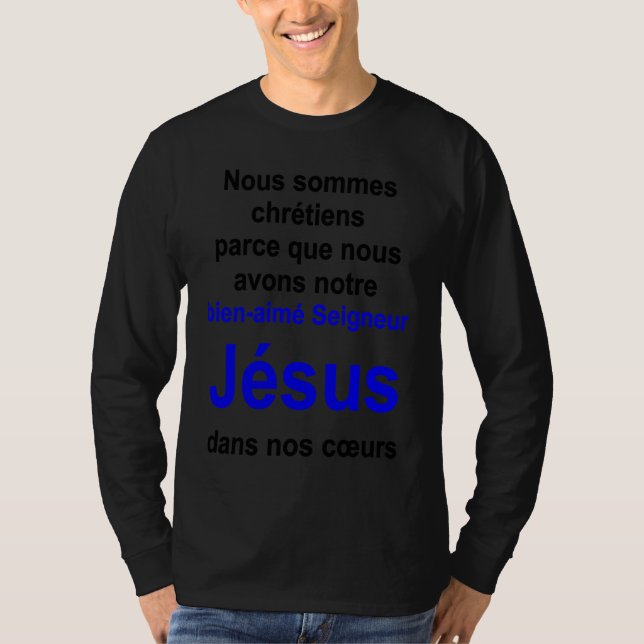Camiseta Christian lifestyle Multilingual Series French ver (Frente)