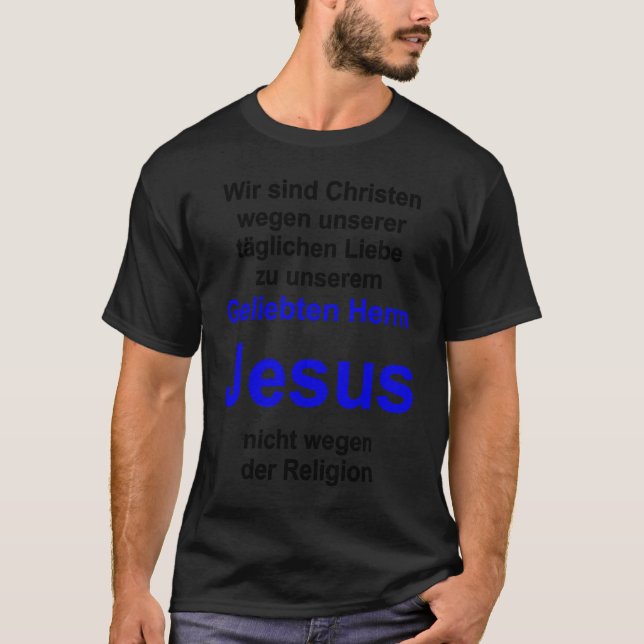 Camiseta Christian lifestyle Multilingual Series German ver (Frente)