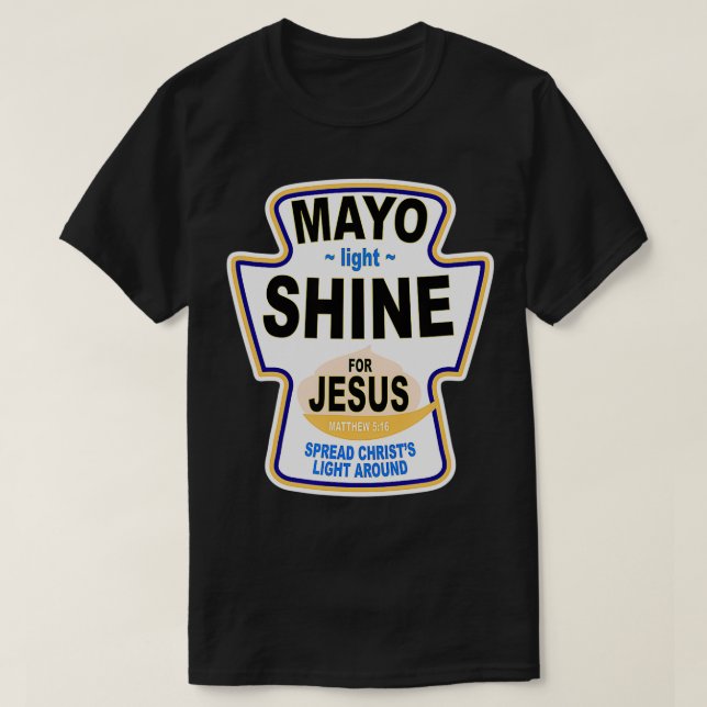 Camiseta Christian Mayo Light Shine Jesus (Frente do Design)
