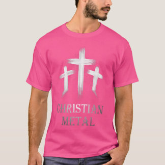 Camiseta Christian Metal White Metal Jesus Metal Heavy M