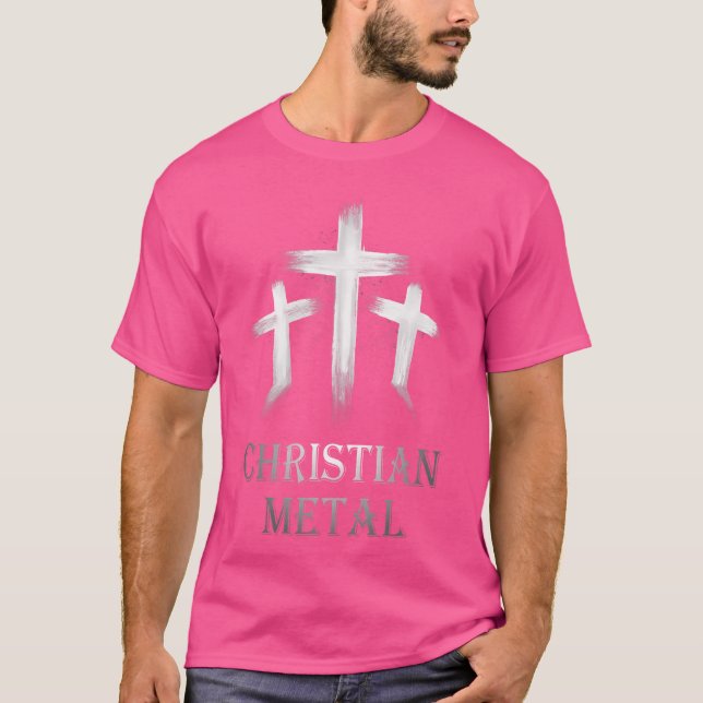 Camiseta Christian Metal White Metal Jesus Metal Heavy M (Frente)