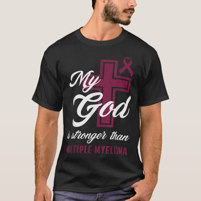 Camiseta Christian Meu Deus É Mais Forte Que O Múltiplo Mie (Frente)