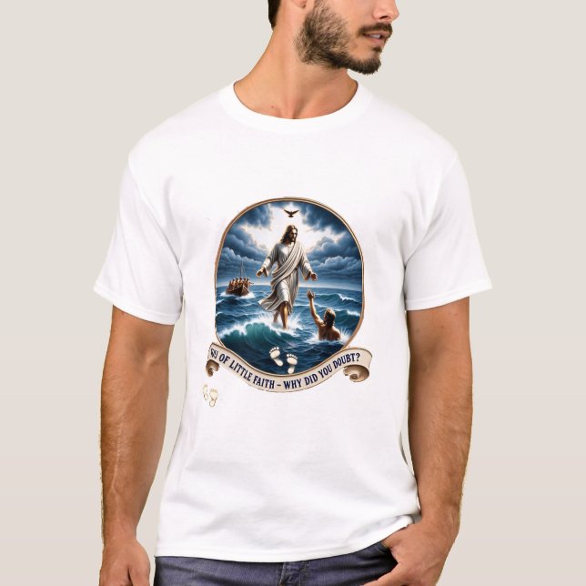 Camiseta Christian Miracle Gift Set: Walk On Water Apparel (Frente)