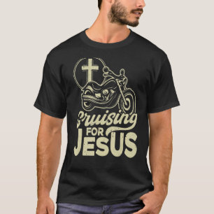Camiseta Christian Motorcycle Biker Cruzando Por Jesus Fait