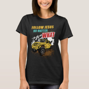 Camiseta Christian Off Roader Inspiração Siga Jesus Não M