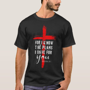 Camiseta Christian Quote Faith Jeremiah 29 11