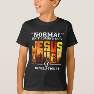 Camiseta Christian Quote Normal Não Está Retornando O Retro