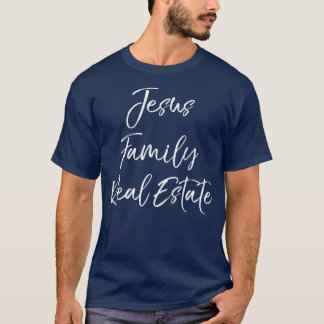 Camiseta Christian Realtor Gift Faith Cute Jesus Família