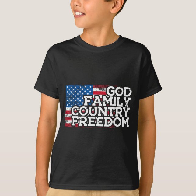 Camiseta Christian Religious God Jesus Patriotic Men Women  (Frente)