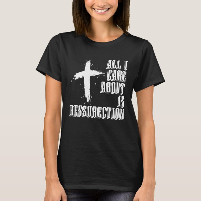 Camiseta Christian Ressurection Catholic Religion Jesus Chr (Frente)