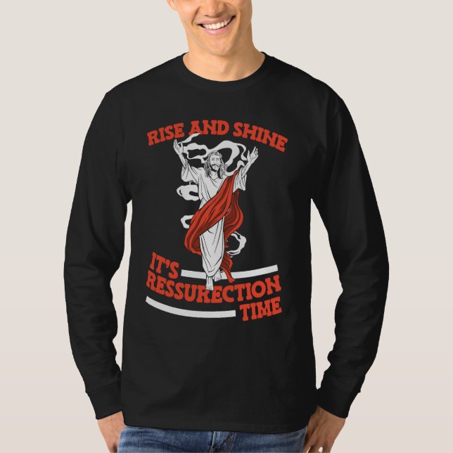 Camiseta Christian Ressurection Religion  Bible Jesus Chris (Frente)