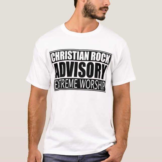 Camiseta Christian Rock Advisory Culto Extreme (Frente)