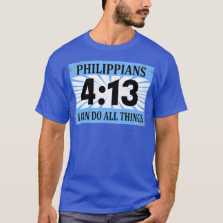 Camiseta Christian Runner Running Bib Philippians 413 I Can