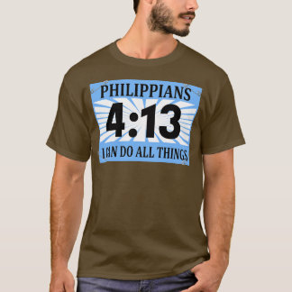 Camiseta Christian Runner Running Bib Philippians 413 I Can