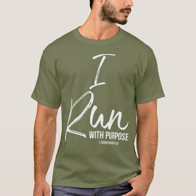 Camiseta Christian Running Gift for Runners I Run with (Frente)
