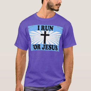 Camiseta Christian Running Gift I Run for Jesus Runner Gift