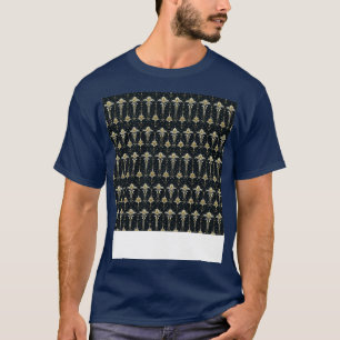Camiseta Christian Seamless Pattern Religião Mosaica Evange