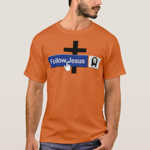Camiseta Christian Siga Jesus Funny Faith Amigo de Jesus