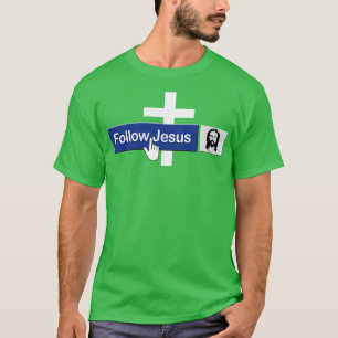Camiseta Christian Siga Jesus Funny Faith Amigo de Jesus