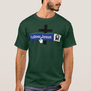 Camiseta Christian Siga Jesus Funny Faith Amigo de Jesus