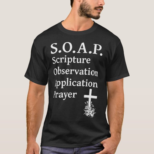 Camiseta Christian Soap Scripture Observation Application P (Frente)