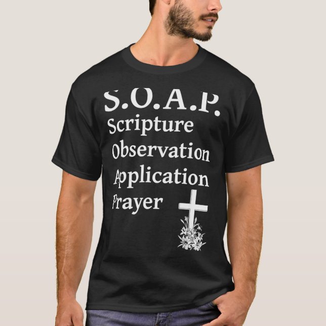 Camiseta Christian Soap Scripture Observation Application P (Frente)