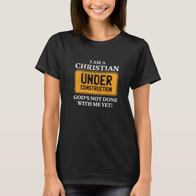 Camiseta Christian Sob Construção Cristã (Frente)