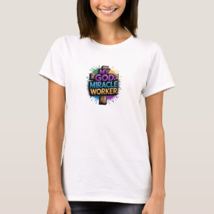 Camiseta Christian T-Shirt MY DEUS: TRABALHADOR MIRACLE