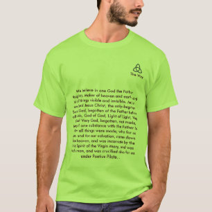 Camiseta Christian_Triquetra, nós acreditamos em um deus